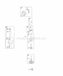 Camshaft Crankshaft Lubrication Piston Rings Connecting Rod Diagram and Parts List for  Briggs and Stratton Engine